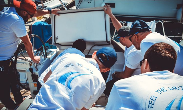 Szkolenie manewrowe, instalacje jachtowe, awarie